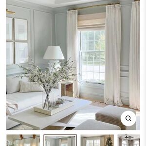 TwoPages “Liz” Linen Custom Curtain